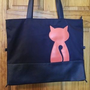 Cat Lady Tote with Zipper